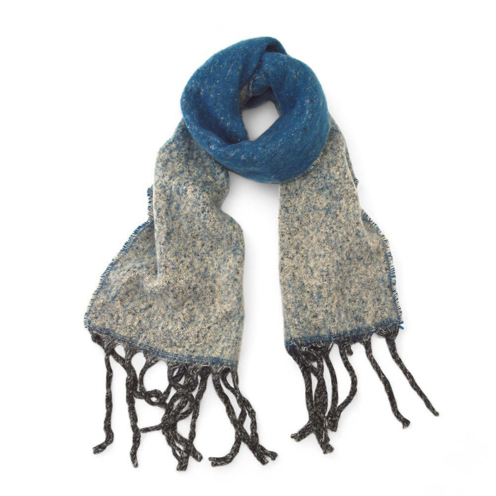 Speckled Tone Winter Scarf - Blue & Grey - Uneeka