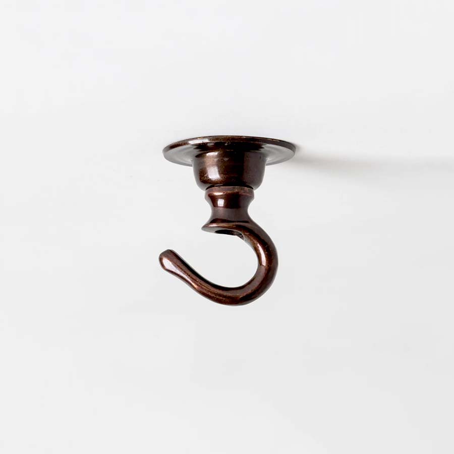 Small Brass Ceiling Hooks - HOOKSMALL.A.COPPER - Uneeka