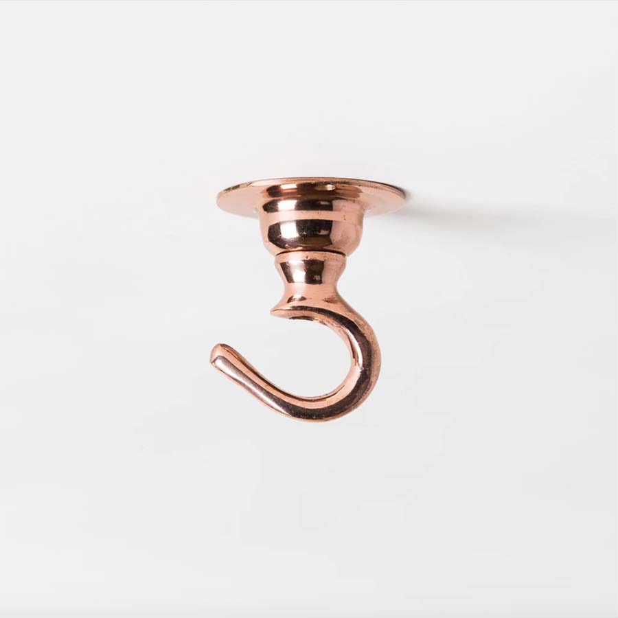 Small Brass Ceiling Hooks - HOOKSMALL.COP - Uneeka