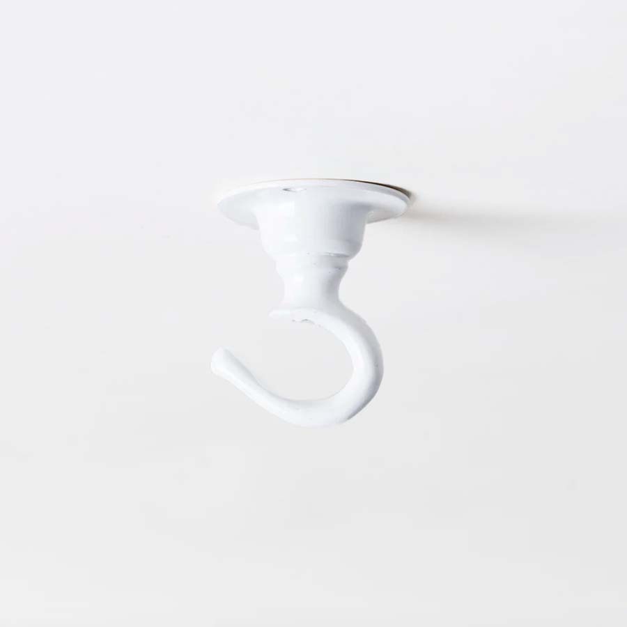 Small Brass Ceiling Hooks - HOOKSMALL.WHT - Uneeka