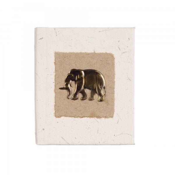 Small Brass Elephant Dung Notebook - ENB3 - NT - Uneeka