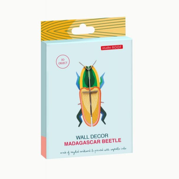 Small Madagascar Beetle Cardboard Model - IMA61 - Uneeka
