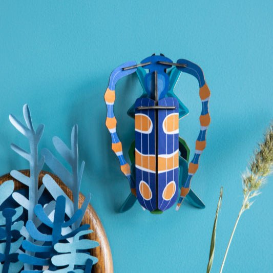 Small Rosalia Beetle Cardboard Model - IMA45 - Uneeka