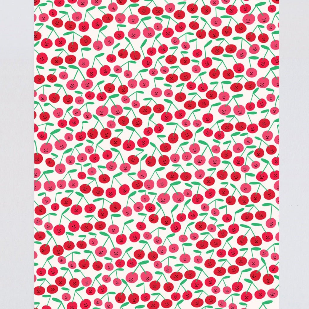 Smiling Cherries Gift Wrap - WP96 - Uneeka