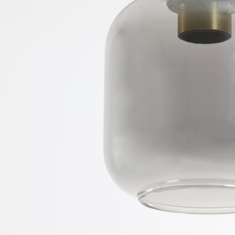 Smoked Glass Brass Hanging Lamp* - 2950384 - Uneeka