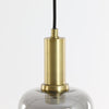Smoked Glass Brass Hanging Lamp* - 2950384 - Uneeka