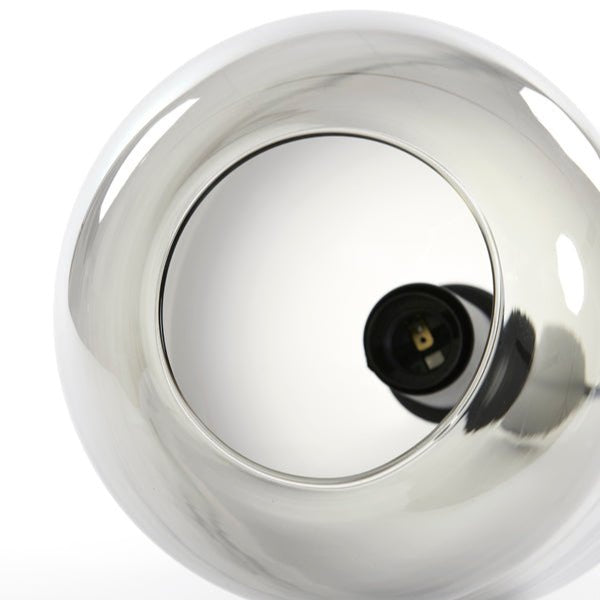 Smoked Glass Rounded Hanging Lamp* - 2950265 - Uneeka