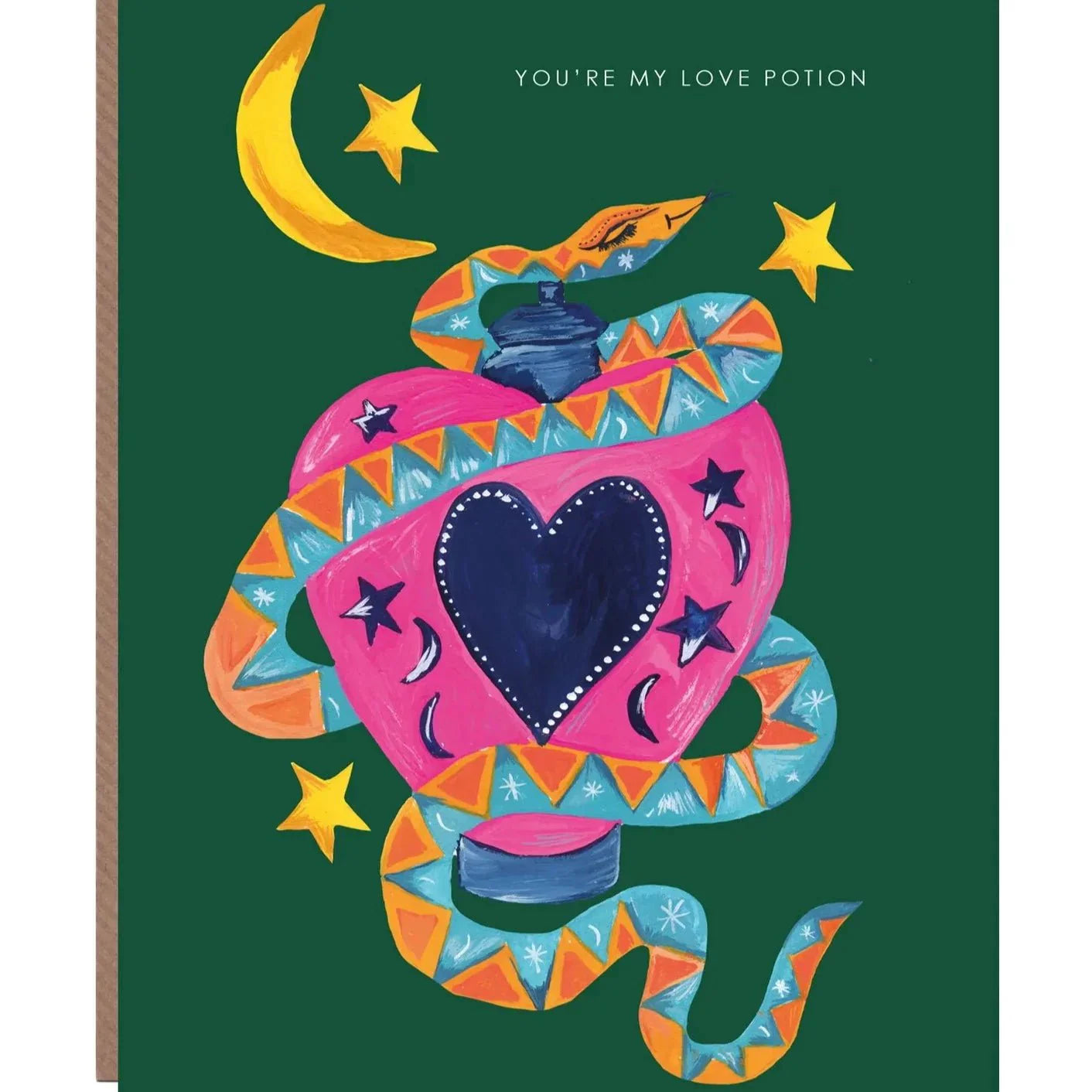 Snake Love Potion Greetings Card - HCWB381 - Uneeka