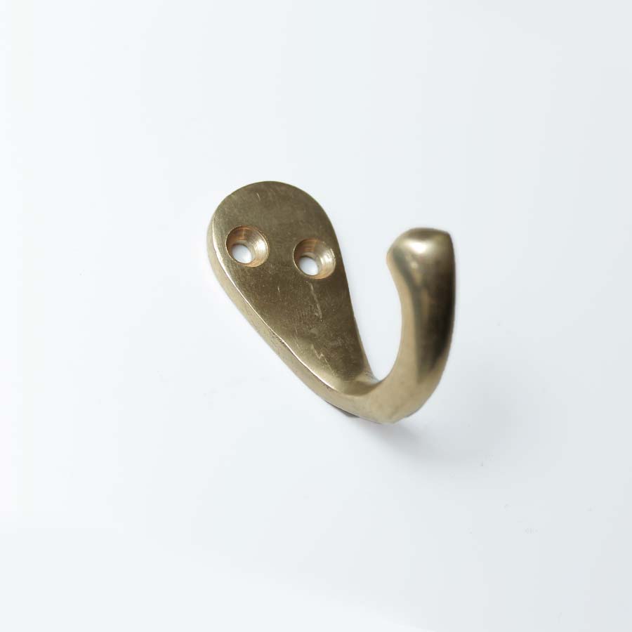 Solid Brass Single Robe Hook - 49.336.PB.40 - Uneeka