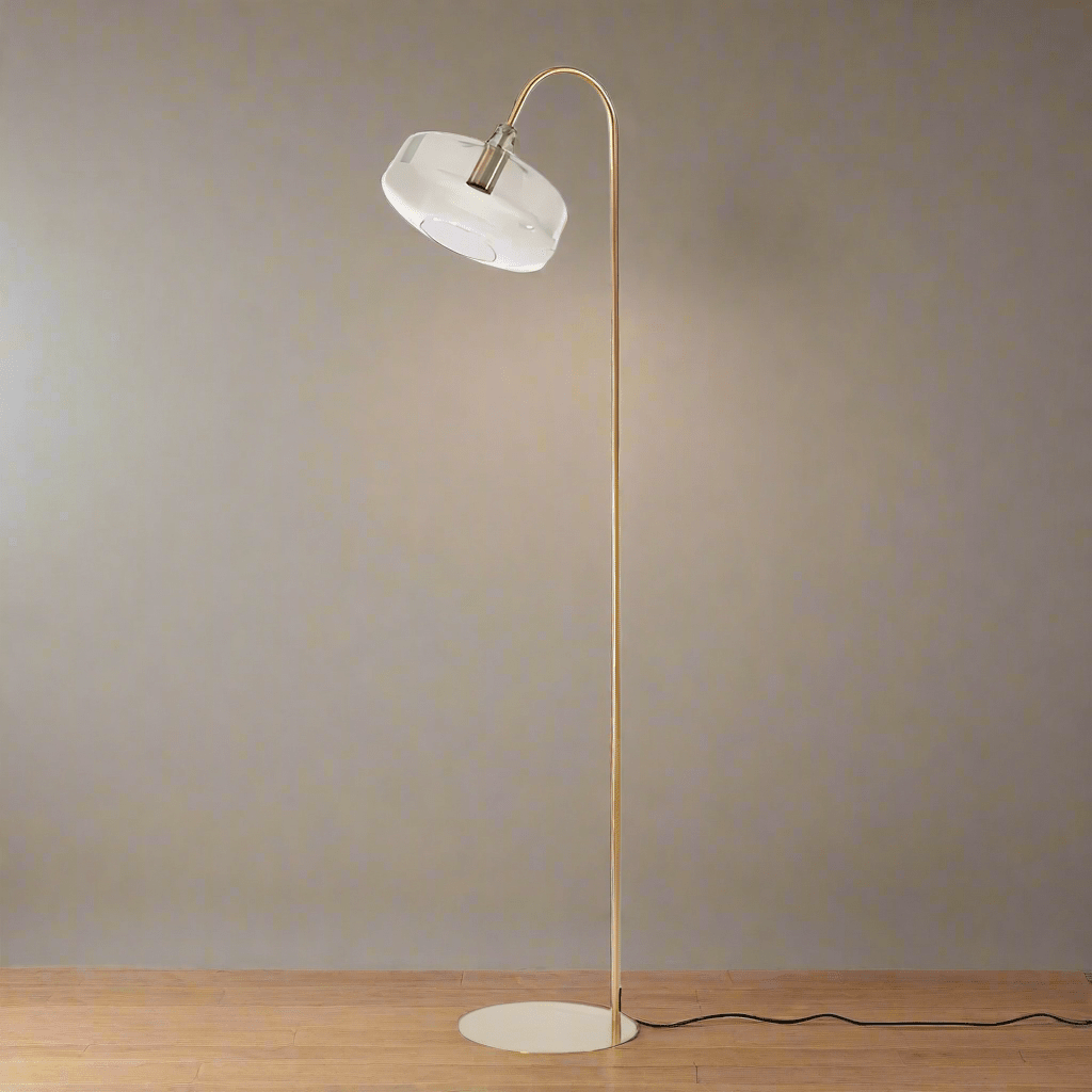 Solna Antique Bronze & Smoked Glass Floor Lamp - 1881112 SOLNA - Uneeka