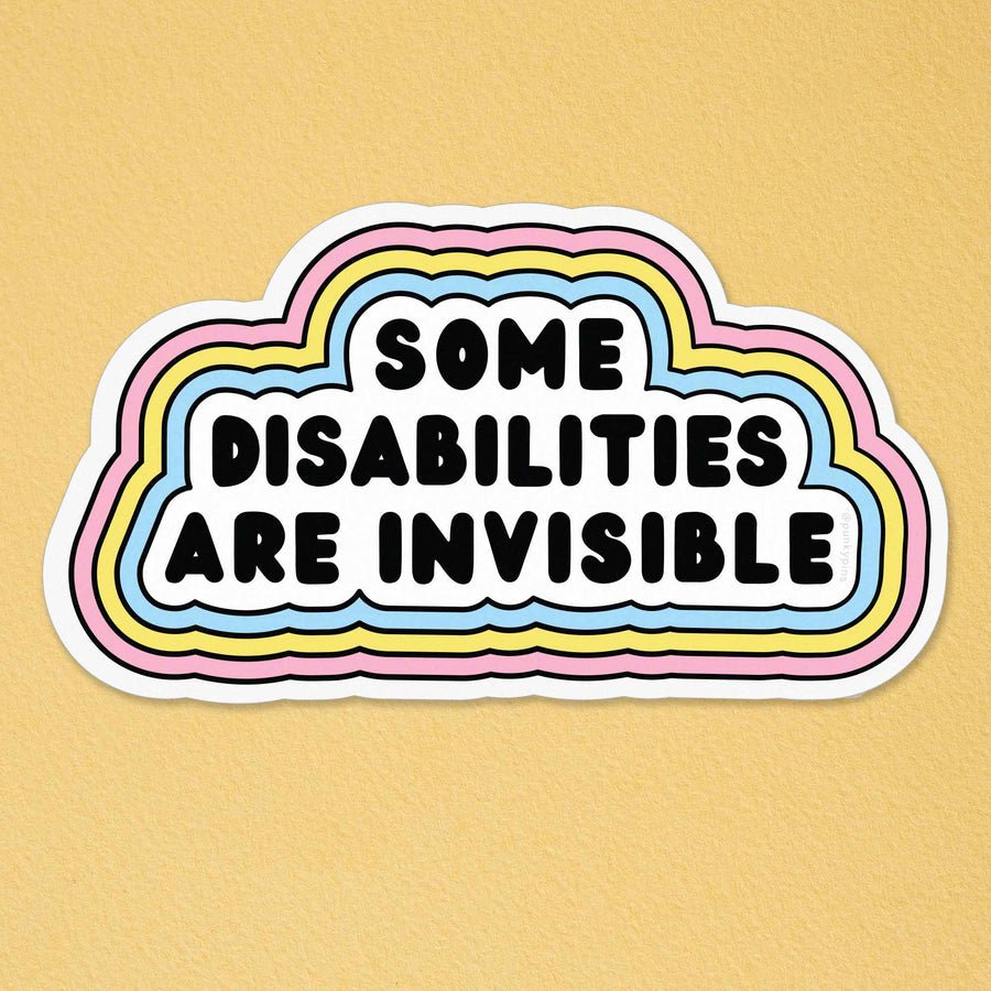 Some Disabilities are Invisible Vinyl Sticker - ST - LAP - 111 - Uneeka