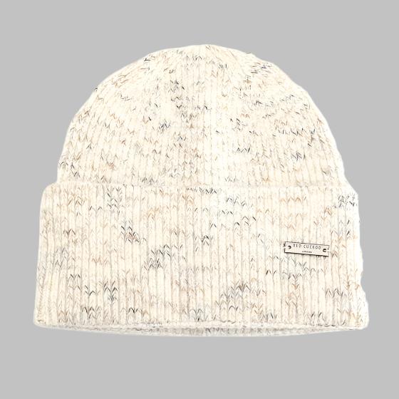 Speckled Block Colour Chunky Beanie Hat - 0.D013 - CREAM - Uneeka