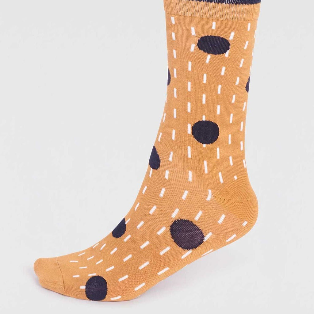 Spot Bamboo Socks - SPM786 - YELLOW - Uneeka