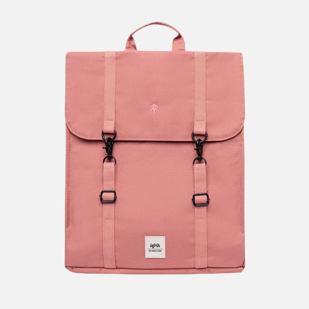 Square Double Clip Recycled Plastic Backpack - 8435382609022 - Uneeka