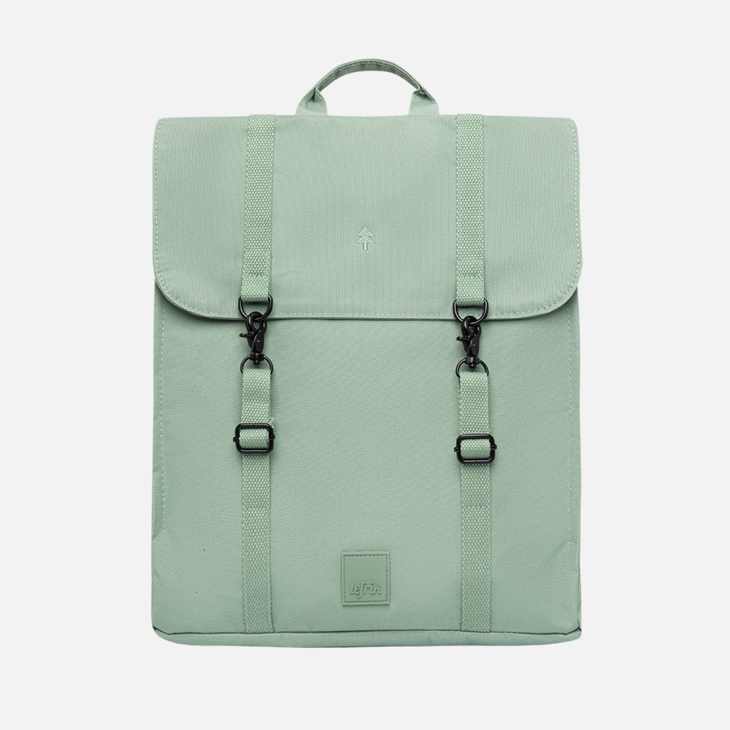 Square Double Clip Recycled Plastic Backpack - 8435382609473 - Uneeka