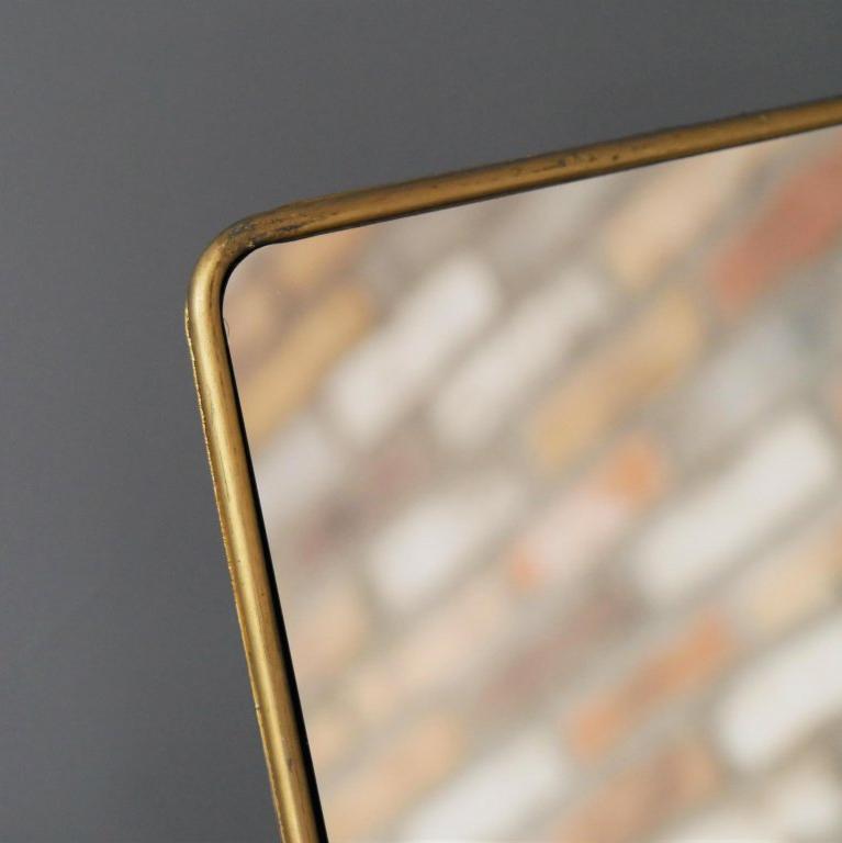 Square Gold Standing Table Mirror - 6813 - Uneeka