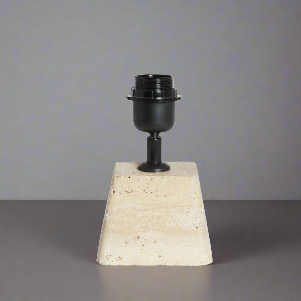 Square Sand Coloured Cement Lamp Base - 8312084 - Uneeka
