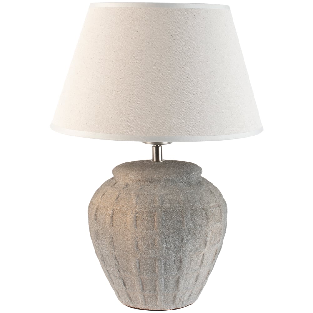 Stoneware Minnie Table Lamp with Cream Shade - YH21202 - Uneeka