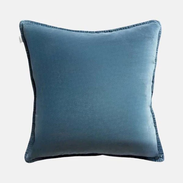 Stonewash Velvet Cushion - 14CUC019DB - Uneeka