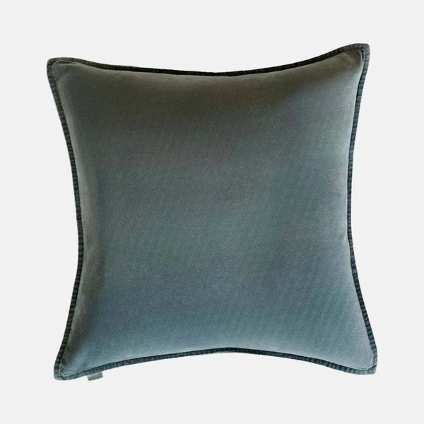 Stonewash Velvet Cushion - 14CUC019ME - Uneeka