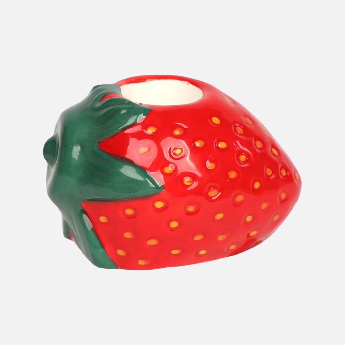 Strawberry Ceramic Candle Stick Holder - CSHOP - HOLD - CER - STRAW - Uneeka