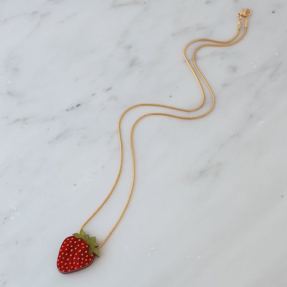 Strawberry Necklace* - GC4101N - Uneeka