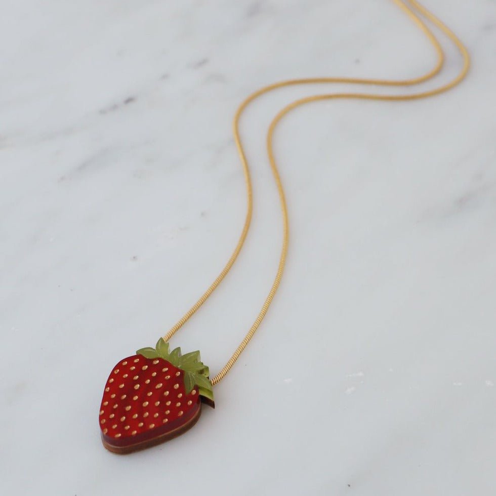 Strawberry Necklace* - GC4101N - Uneeka