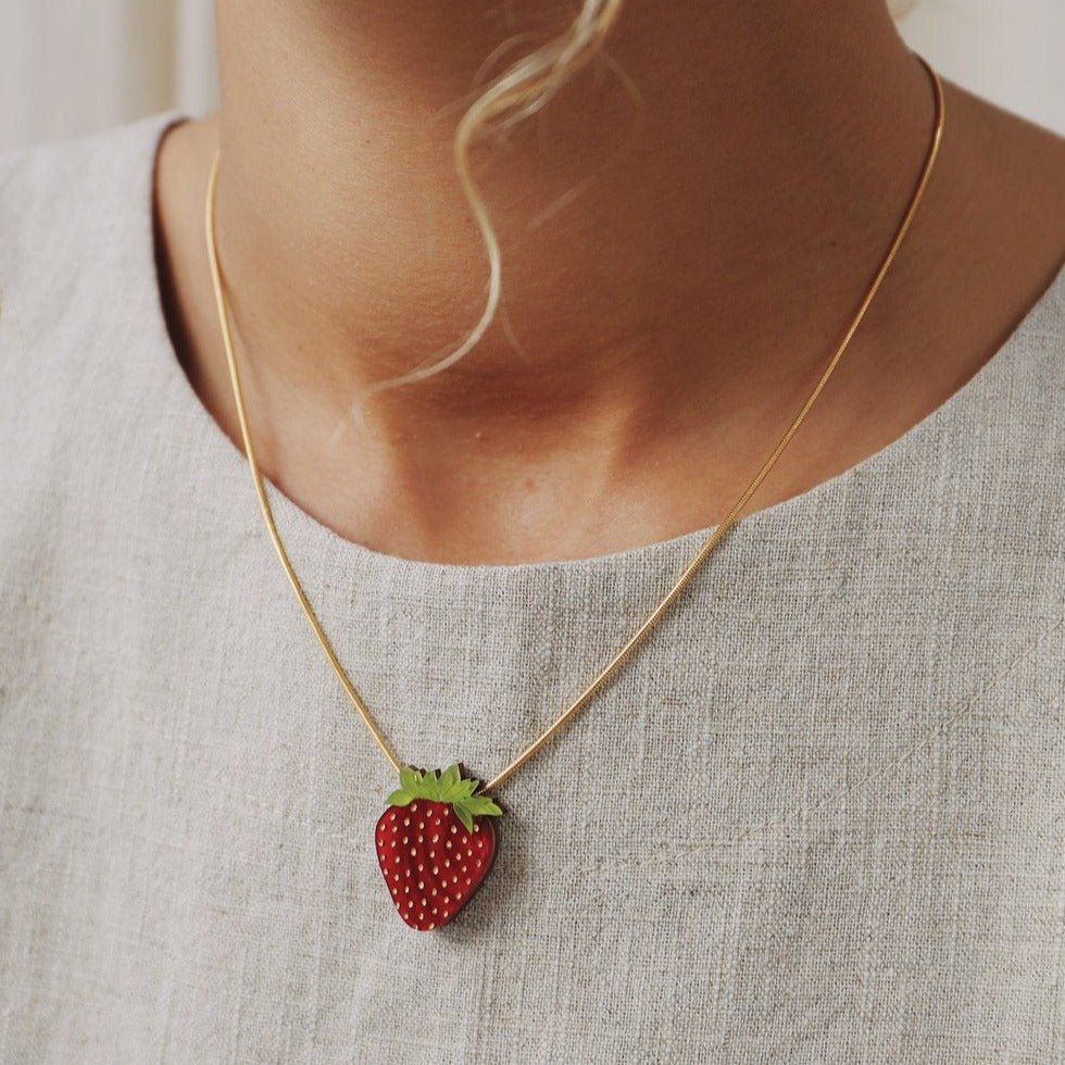 Strawberry Necklace* - GC4101N - Uneeka