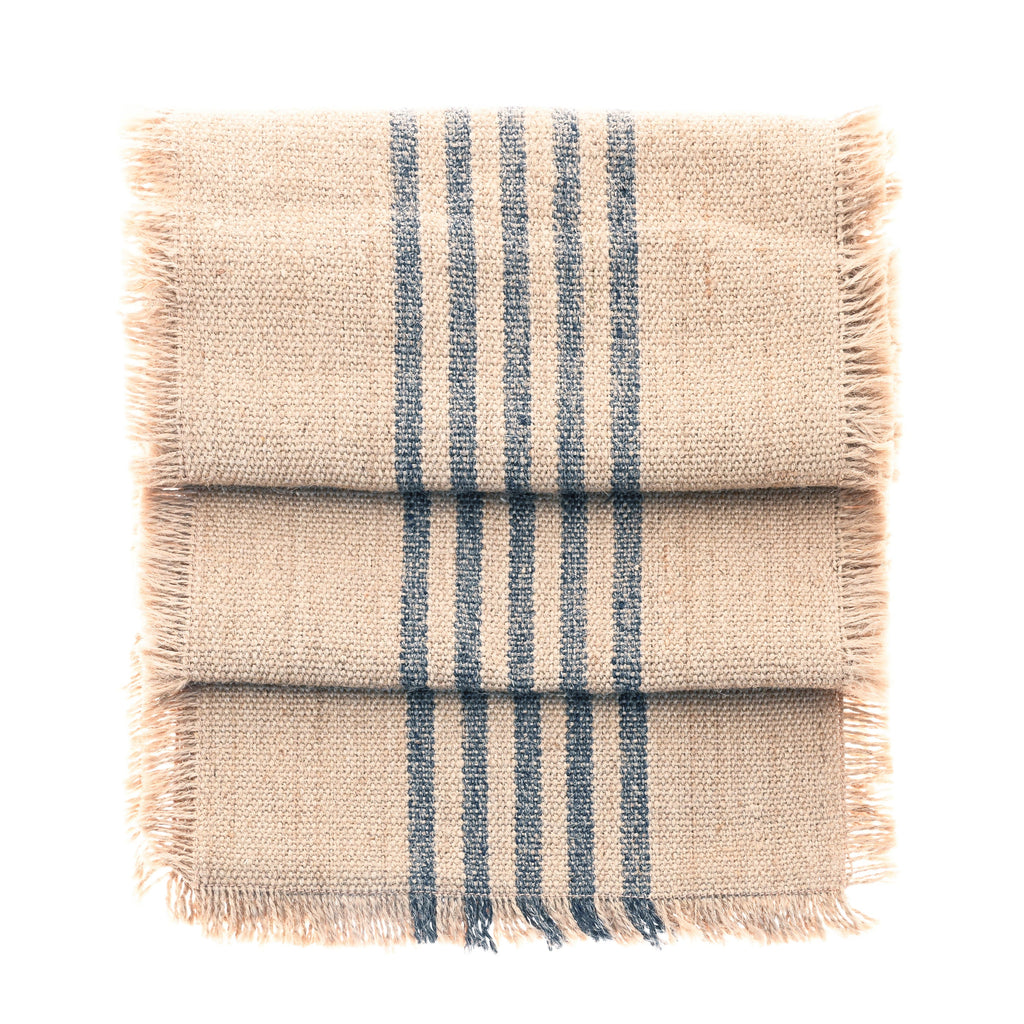 Striped Design Jute Table Runner - JSRM - Uneeka