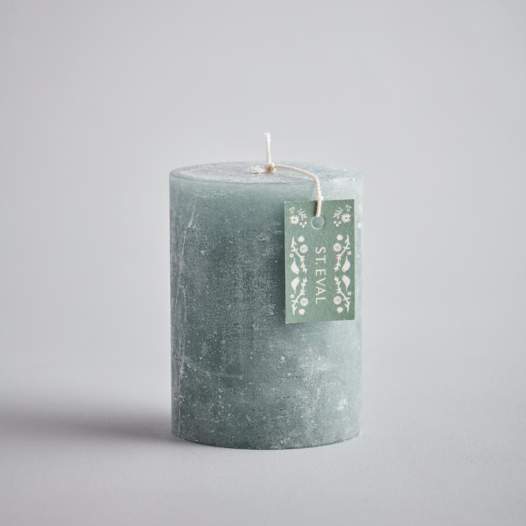 Summer Folk Lemon & Thyme Pillar Candle - F01110 - Uneeka