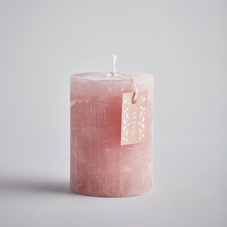 Summer Folk Rhubarb Pillar Candle - F01111 - Uneeka