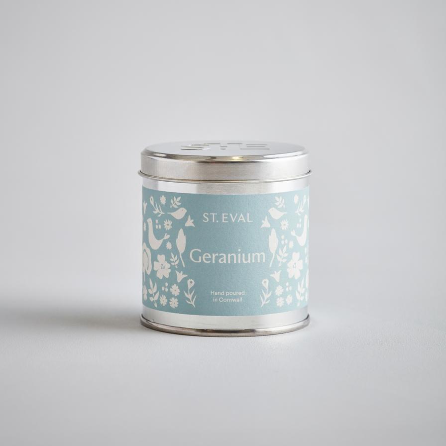 Summer Folk Tin Candle Geranium - F01106 - Uneeka