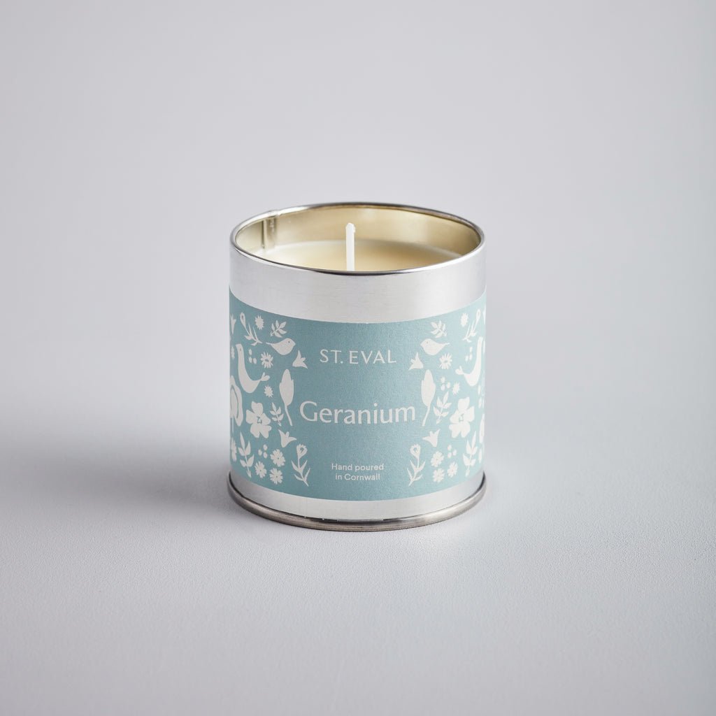 Summer Folk Tin Candle Geranium - F01106 - Uneeka