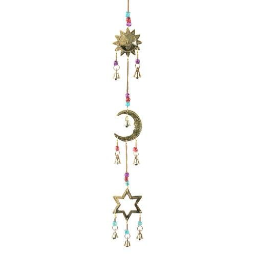 Sun Moon & Star Brass Chimes - ASP16704 - Uneeka