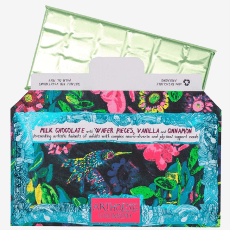 Sweet Nectar Chocolate with Vanilla, Cinnamon & Wafer Pieces Bar - CHOC075 - Uneeka