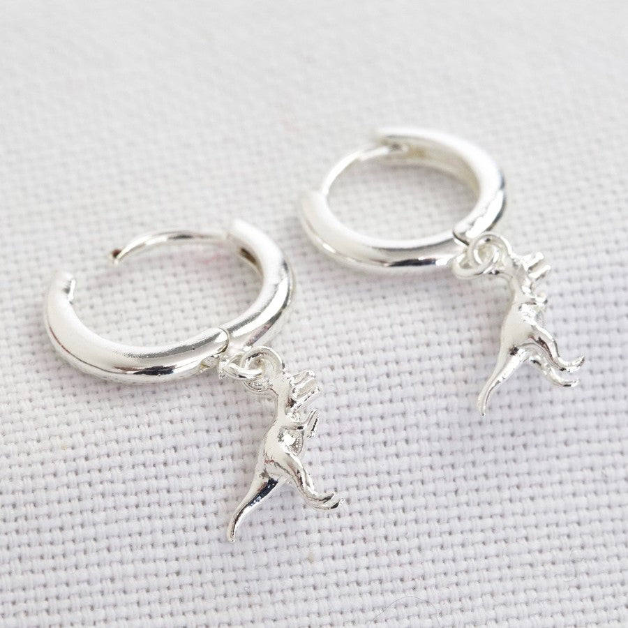 T - Rex Dinosaur Huggie Hoop Earrings - 38512 - Uneeka