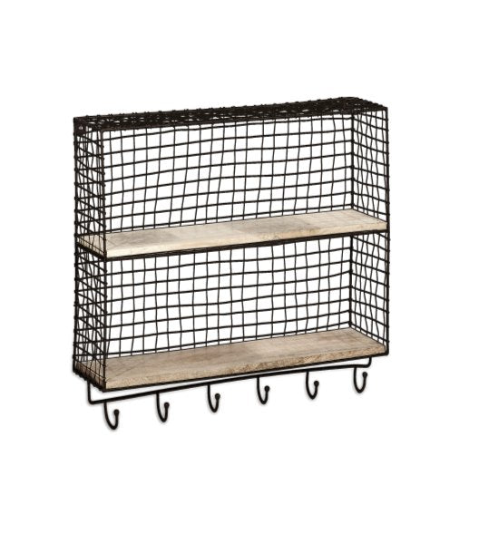 Tamba Shelf with Hooks - TS4201 - Uneeka