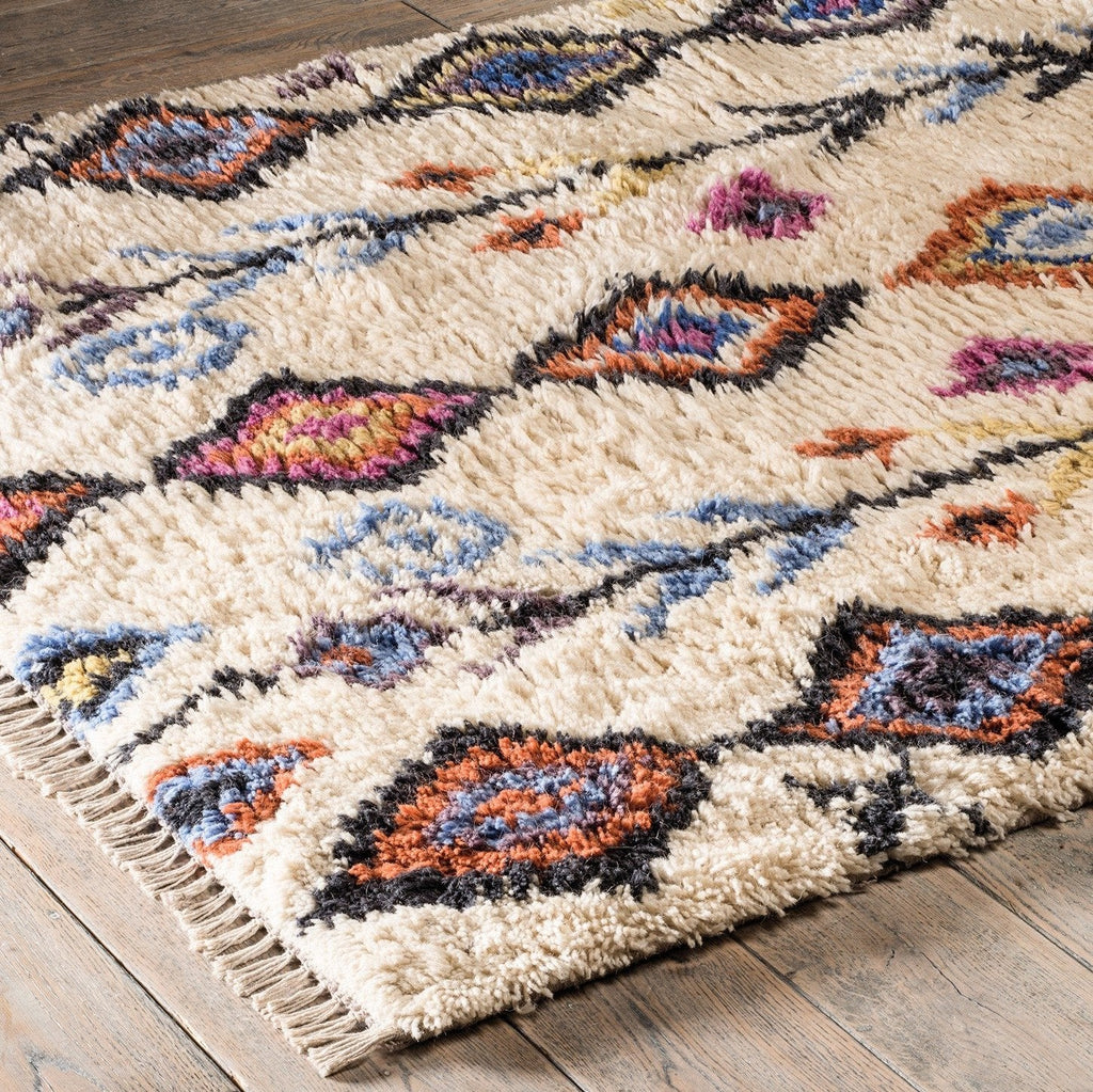 Tarfaya Hand Woven Shaggy Rug - R7057 - Uneeka