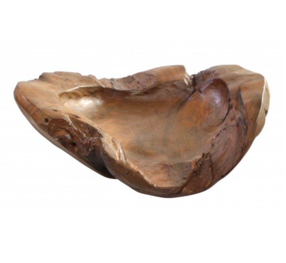 Teak Root Eroded Bowl - IS05 - Uneeka