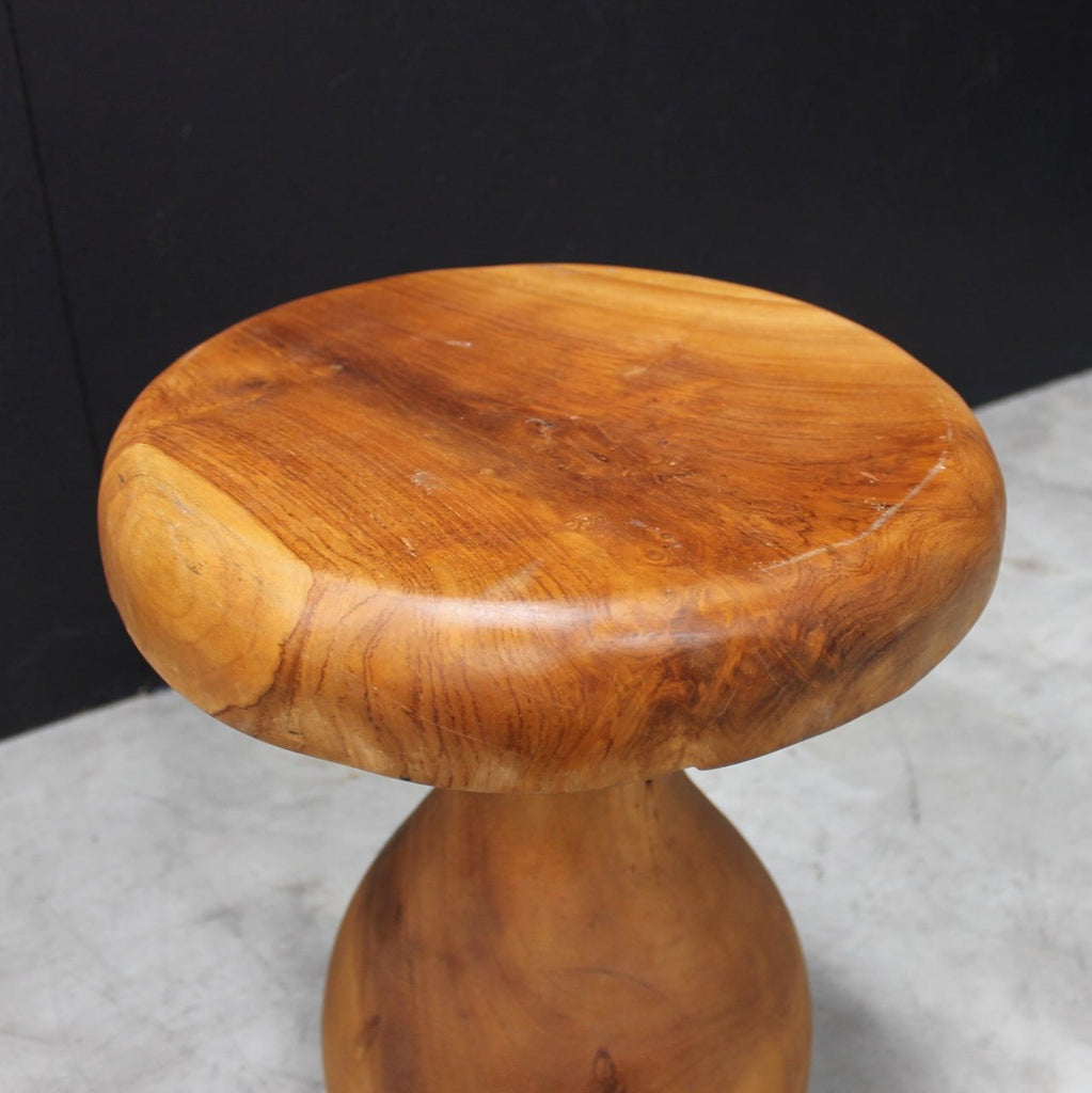 Teak Wood Mushroom Stool - IS040 - Uneeka