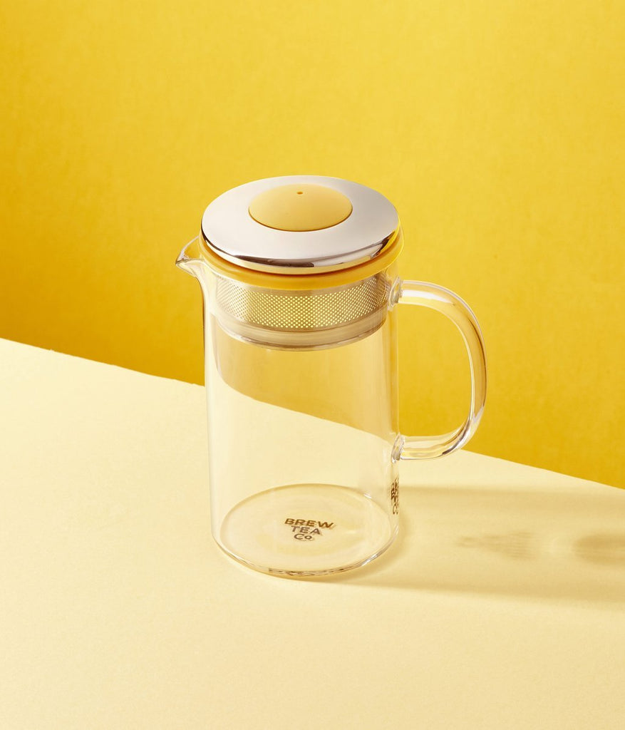 Teapot For One Yellow - brew - tea - pot - yellow - 400ml - Uneeka