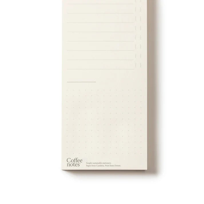 Tearaway List Recycled Coffee Cup & Repurposed Waste Notepads - NP - 3 - N - SK - 2 - HAZELNUT - Uneeka