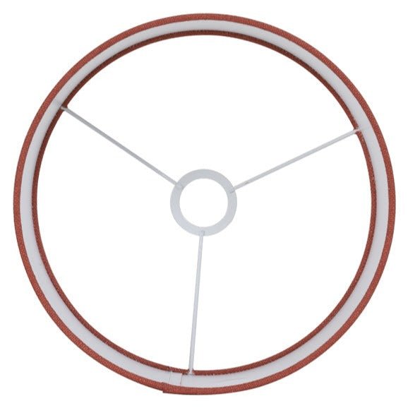 Terracotta Linen Cylinder Lampshade - 2220826 - Uneeka