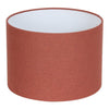 Terracotta Linen Cylinder Lampshade - 2220826 - Uneeka