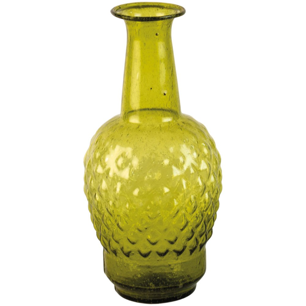Textured Jade Recycled Glass Vase - MK21271 - Uneeka