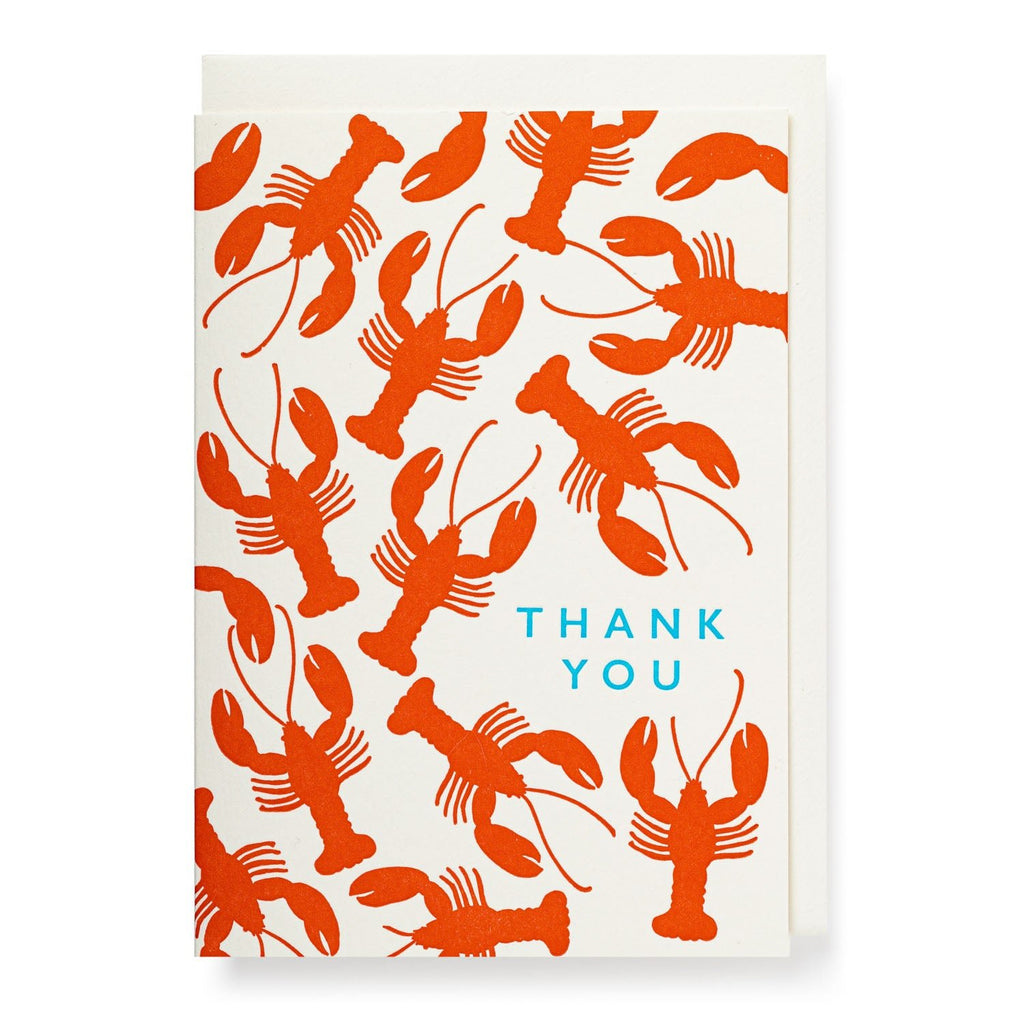 Thank You Lobster Mini Card - APS246 APP246 - Uneeka