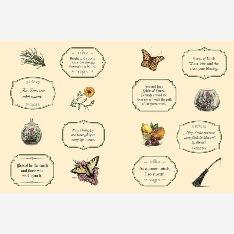 The Green Witch's Sticker Book - B076074 - Uneeka