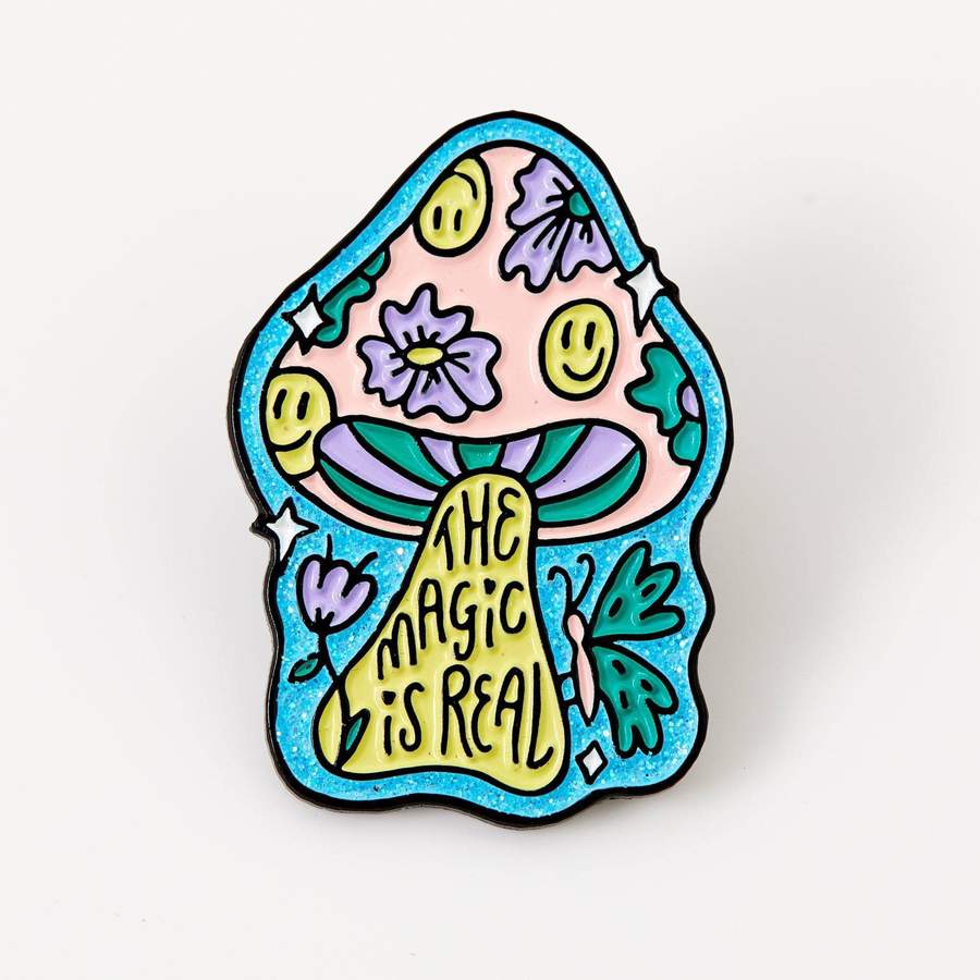 The Magic is Real Mushroom Enamel Pin - EP823 - Uneeka