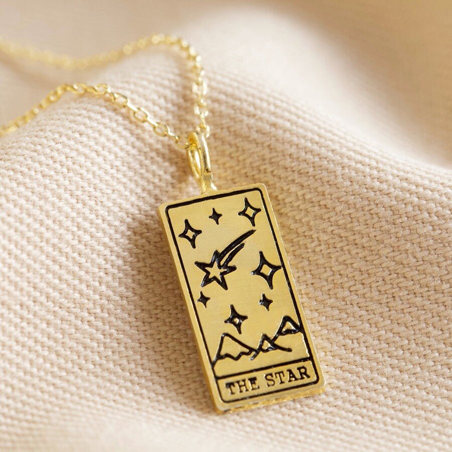 The Star' Tarot Card Pendant Necklace - 38615 - Uneeka