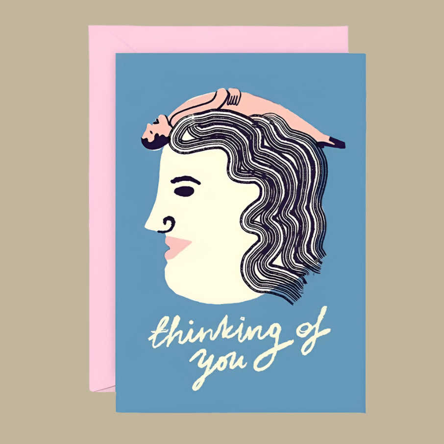 Thinking of You Abstract Face Greetings Card* - CRD544 - Uneeka